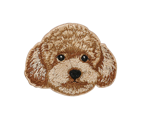 【DENIM ROSE】完売品✿小型犬用プードルワッペンパーカー ボルドーL DENIM ROSE】完売品✿小型犬用プードルワッペンパーカー