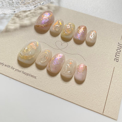 princess aurora ネイルチップ　成人式　結婚式　ブライダル 2枚目の画像