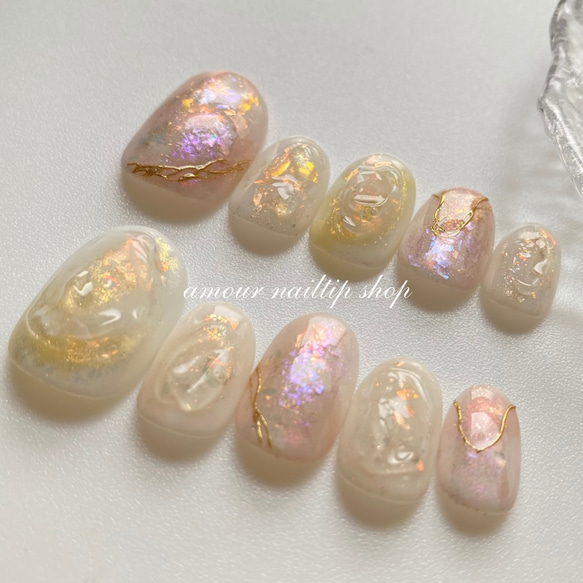 princess aurora ネイルチップ　成人式　結婚式　ブライダル 3枚目の画像