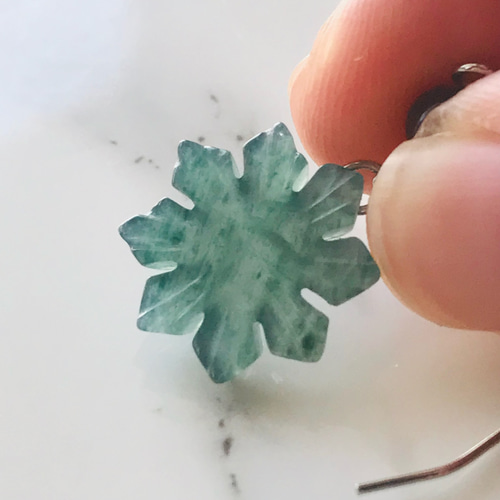 P95-001] ジェイド JADE ヒスイ 本翡翠 ピアス グアテマラ産