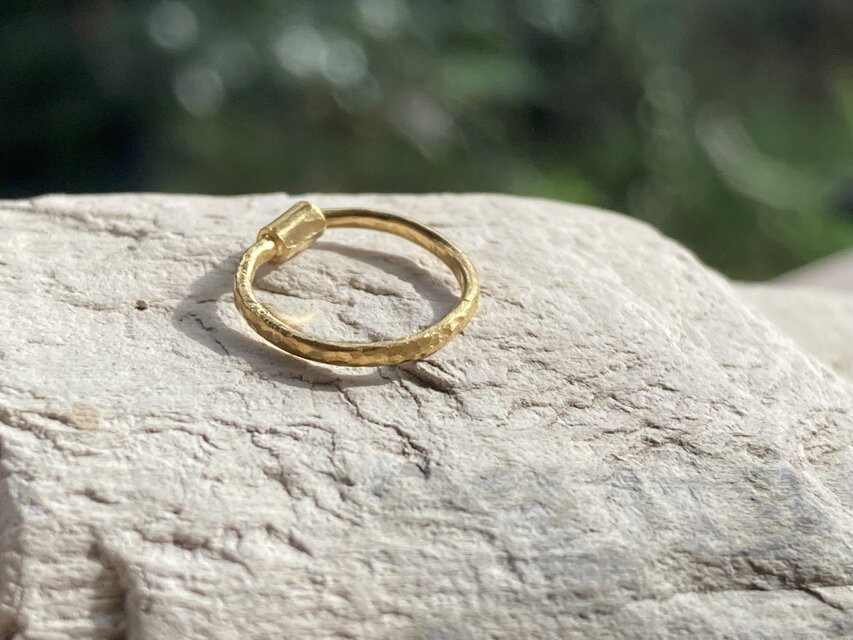 K様オーダーメイド　K24 Pure Gold Foop EarringsⅡ（１.6mm線径タイプ）◇片耳分～