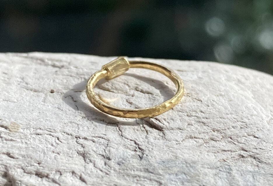 K様オーダーメイド　K24 Pure Gold Foop EarringsⅡ（１.6mm線径タイプ）◇片耳分～