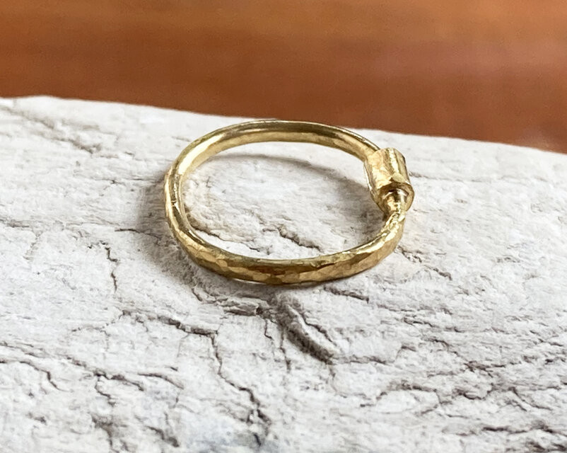 K様オーダーメイド　K24 Pure Gold Foop EarringsⅡ（１.6mm線径タイプ）◇片耳分～