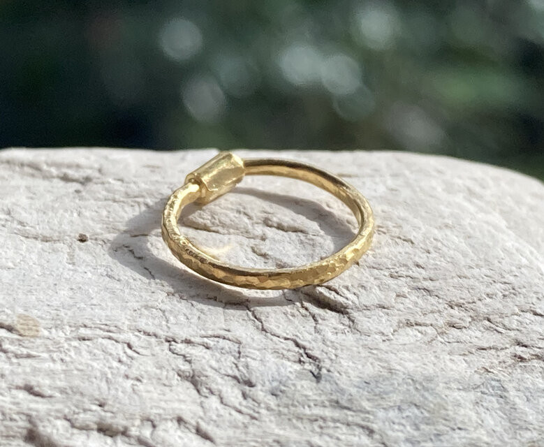 K様オーダーメイド　K24 Pure Gold Foop EarringsⅡ（１.6mm線径タイプ）◇片耳分～