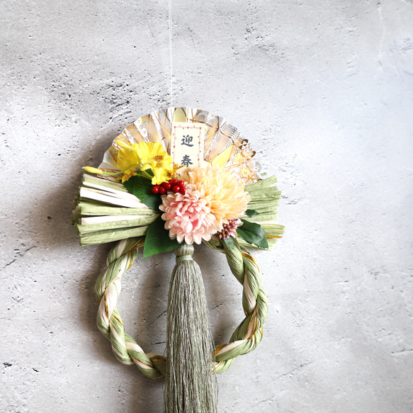 しめ縄お正月飾りしめ縄リース新年No.3