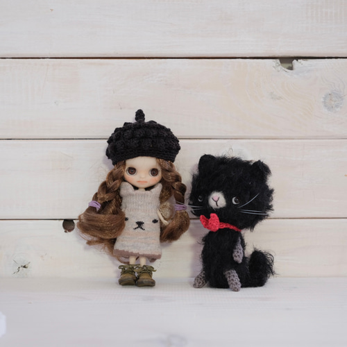 黒ネコ ぬいぐるみ 人形 テディベア 猫 作家 ⚮ . 2023ベスト9です♪ お気に入りの子はいましたか