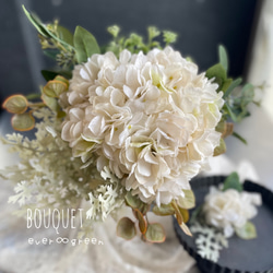 ウェディングブーケ　ブートニア付 ウェディングブーケ（ブートニア付き）B-92 ブーケ himejyon