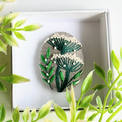 可愛いお花が咲いてきました🪡 #刺繍 #embroidery #broderie