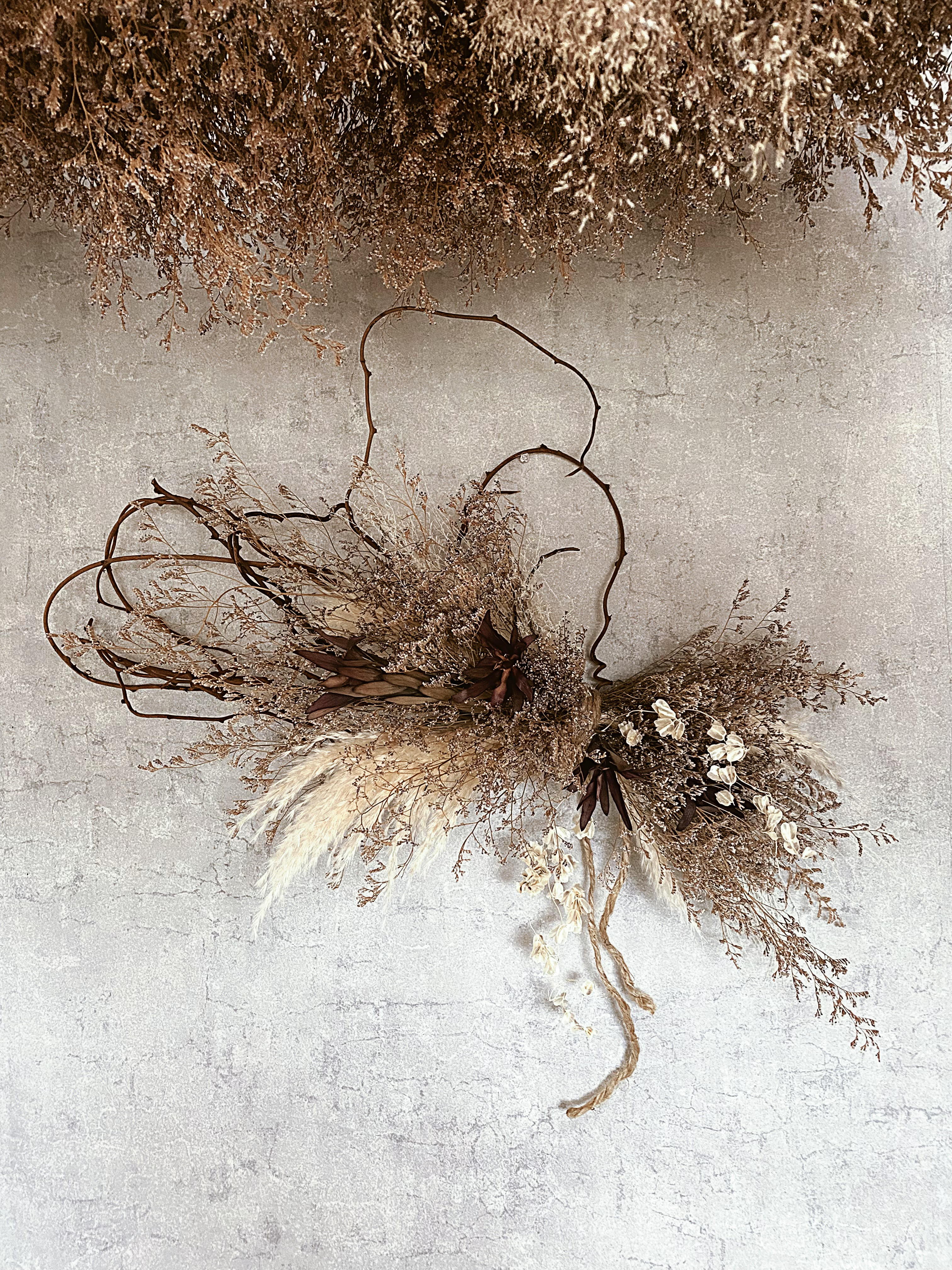 【蔓の壁飾り】リューカとスターチスと…