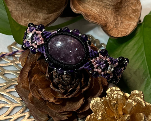 プレアデスの神秘［レピドライト］ミラクルブレスレット（大