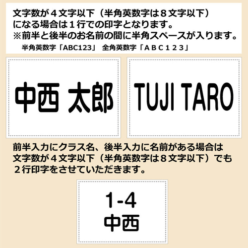 縫い付けタイプ お名前ゼッケン（縫い代加工済み）名入れ印刷で