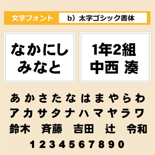 縫い付けタイプ お名前ゼッケン（縫い代加工済み）名入れ印刷で