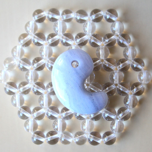 ブルーレースアゲートスフィア♡♡No.2248 ブルーレースアゲート (Blue