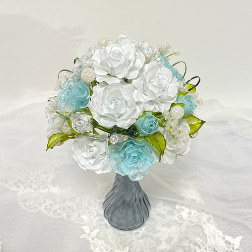 ウェディングブーケ 薔薇のブーケ ディップフラワー ブーケ ブーケ