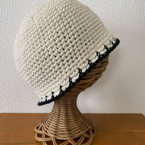 ◇サイズも選べる!!◇*ふちどりシンプル☆クロシェハット