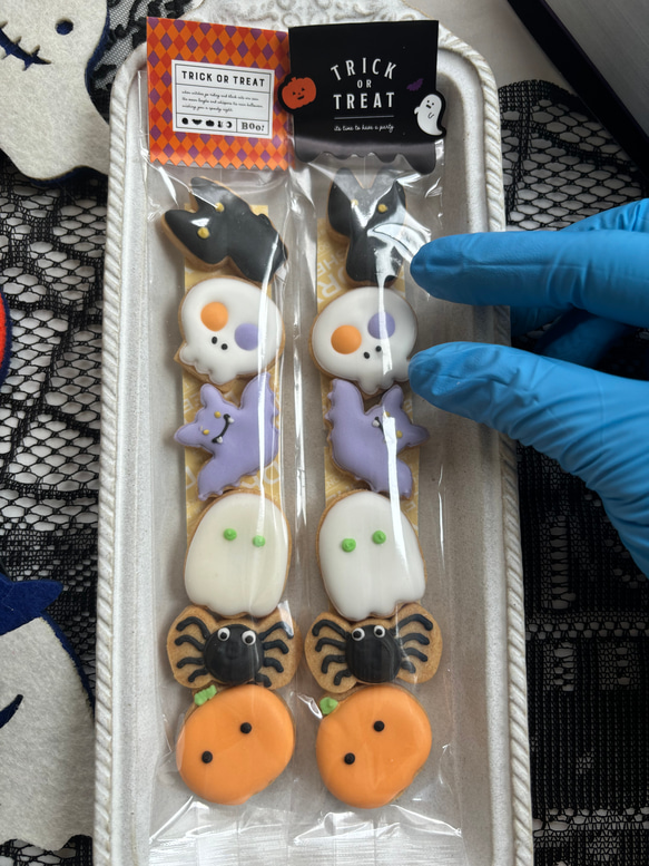 ハロウィンミニアイシングクッキーセット 2枚目の画像