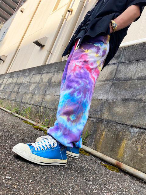 タイダイ スウェットパンツ Lサイズ カラフル HD22-26