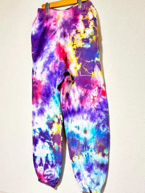 タイダイ スウェットパンツ Lサイズ カラフル HD22-26