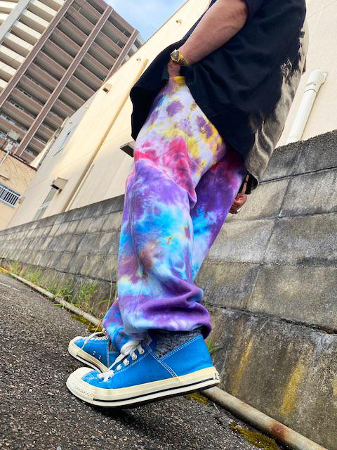 タイダイ スウェットパンツ Lサイズ カラフル HD22-26