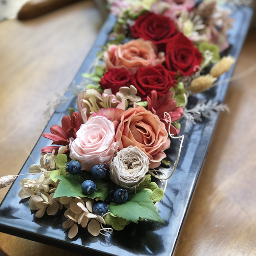 プリザーブドフラワーゴールドローズジュエリー　枯れない夢のお花ギフト プリザーブドフラワーフレーム/枯れないお花ギフト/送料無料/大切な方