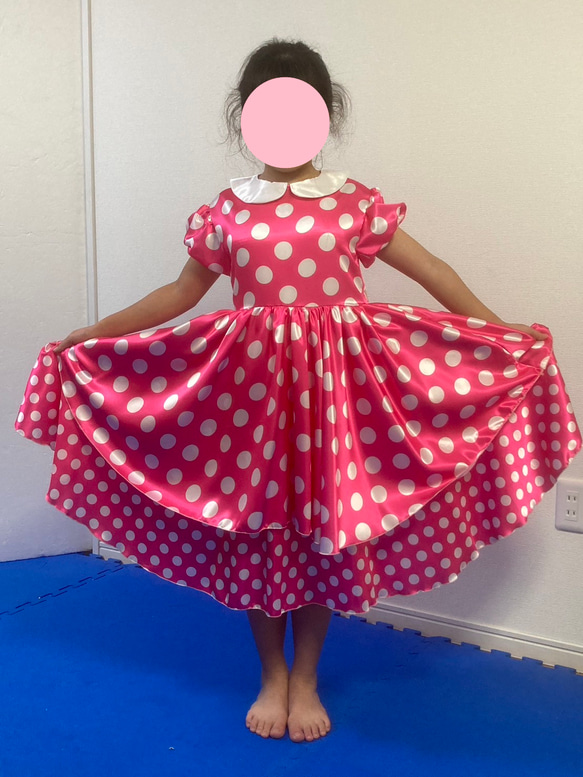 女の子を笑顔にする魔法のワンピース♡ ピンクの水玉ワンピース 子供服