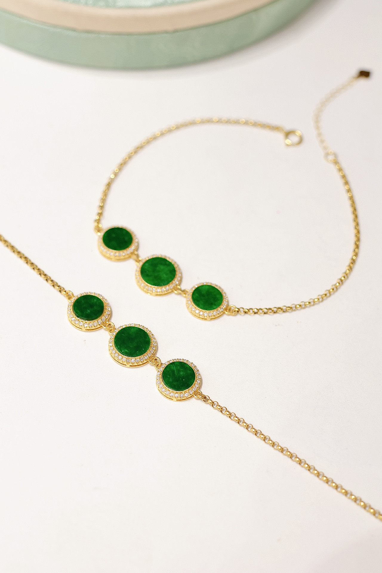 ヒスイブレスレットk18