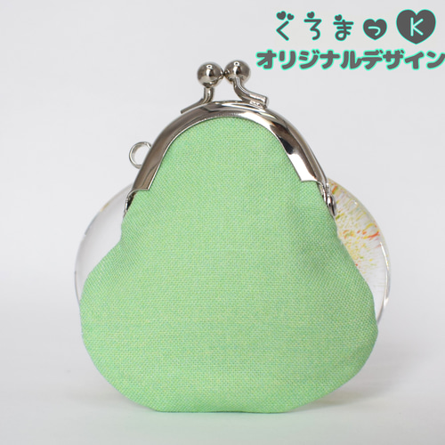 セキセイインコ ノーマル がま口 ポーチ ハンドメイド がま口