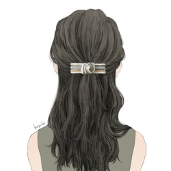 スパンコールリボンバレッタ 4枚目の画像