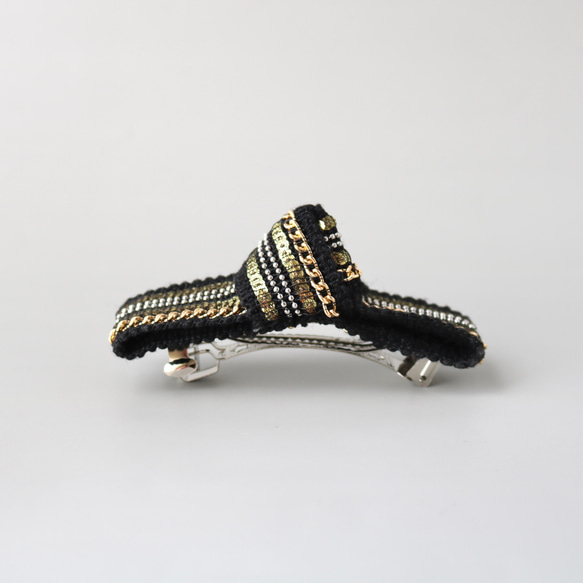 スパンコールリボンバレッタ 6枚目の画像