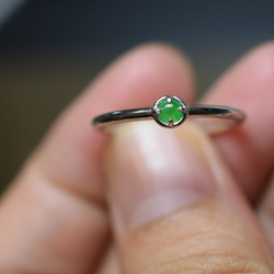 BG5-17 美品 花緑 50.0MM 楕円 貴妃 ミャンマー産 天然本翡翠 バングル