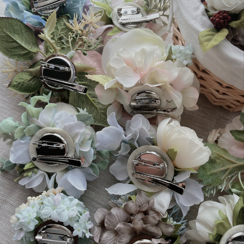 flower corsage フラワーコサージュ ヘッドアクセサリー 髪飾り ヘア