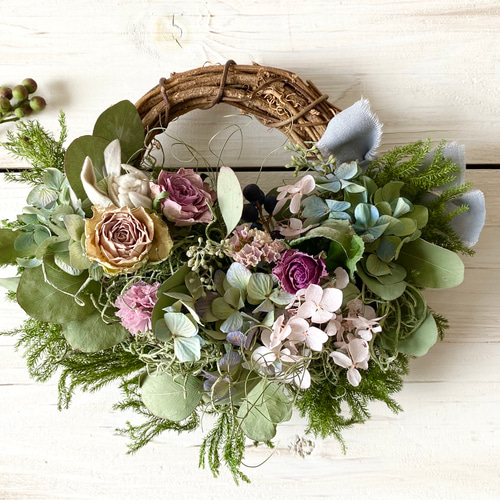 7.秋色紫陽花ハーフリース 7.秋色紫陽花ハーフリース 7.秋色紫陽花ハーフリース