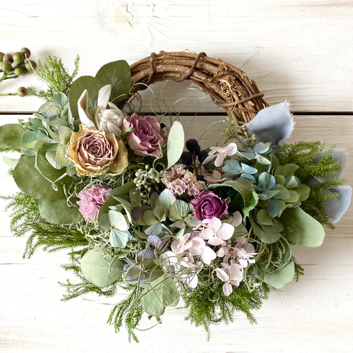 1.アキイロ紫陽花ハーフリース