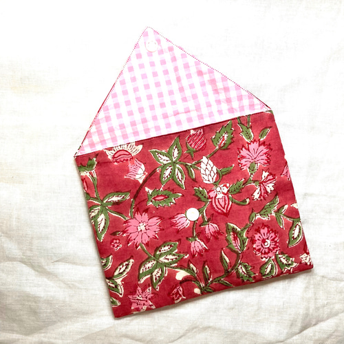 11月特別価格】 2H ꕥ インド綿 ブロックプリント ブック ケース