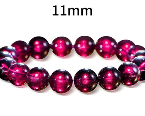 ガーネット　念珠 石榴石（ガーネット）念珠 天然宝石 単珠 一粒の珠 11mm 天然石