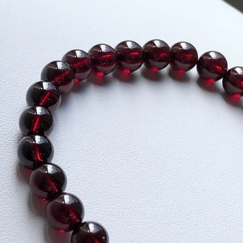 石榴石（ガーネット）念珠 天然宝石 単珠 一粒の珠 11mm 天然石