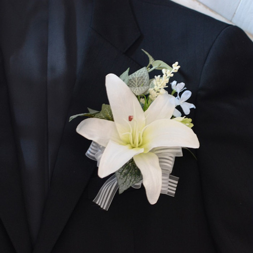 ブーケ ユリ カサブランカ 【完成品】 ウェディング ブーケ キット