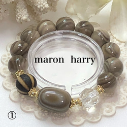 即納！最大半額！ フラワーとんぼ玉ブレスレット③•*¨*•.¸¸♬ MARON ブレスレット ブレスレット・バングル