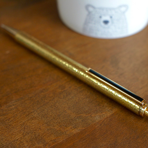 真鍮製シャープペン ペン・筆記用具 金文具 通販 18203348｜Creema