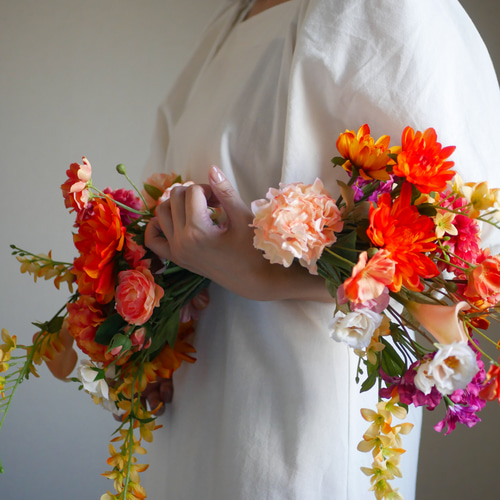 バレリーナブーケ 韓国ブーケ 結婚式ブーケ 前撮りブーケ