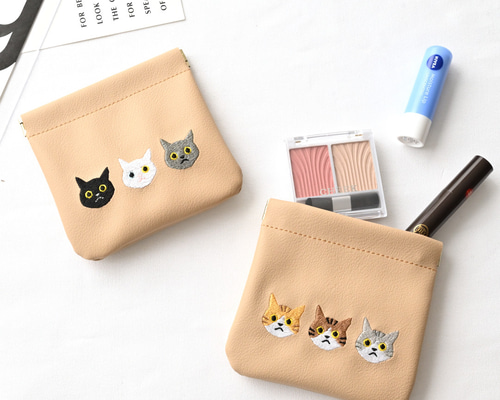 ねこのこ③ブックカバー、ポーチ 5e6701e031cd18680e5a18fa935819