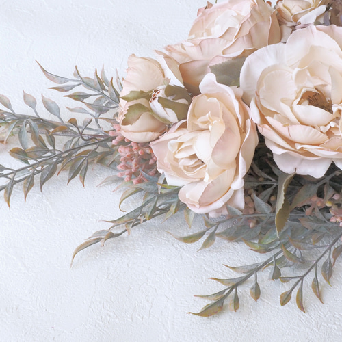 Antique Rose Swag アートフラワー FLOWER STUDIO J. 通販 18203926