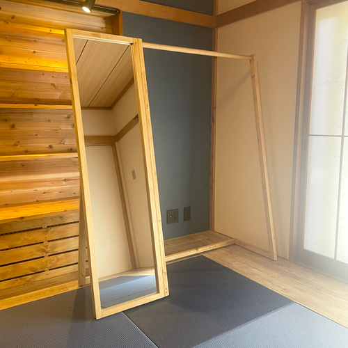 鏡付きハンガーラック ハンガーラック nomadrack 通販 18204052