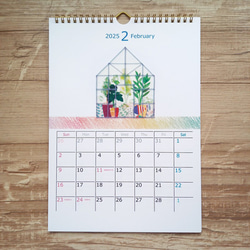 マスキングテープアート カレンダー 2025 5枚目の画像