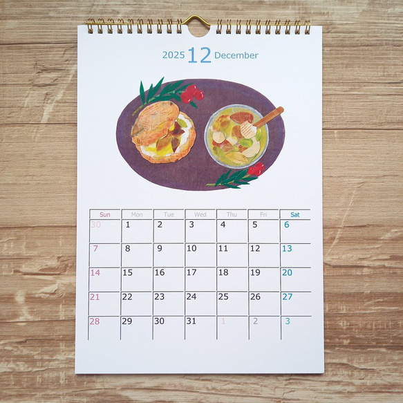 マスキングテープアート カレンダー 2025 14枚目の画像