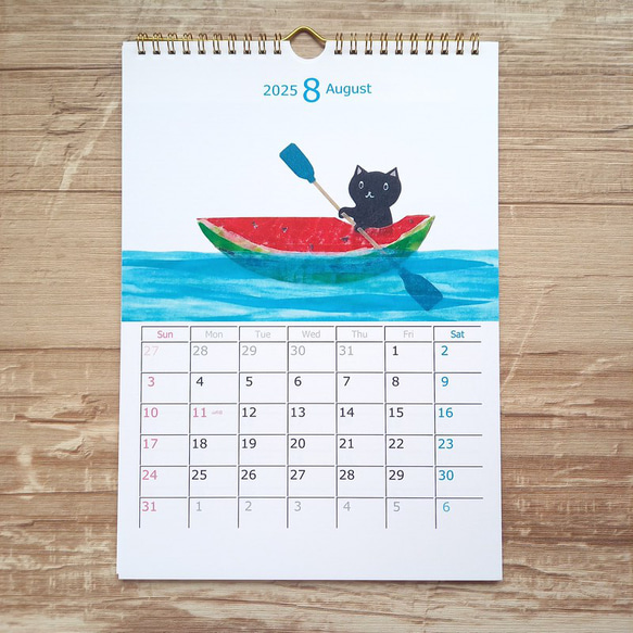 マスキングテープアート カレンダー 2025 10枚目の画像