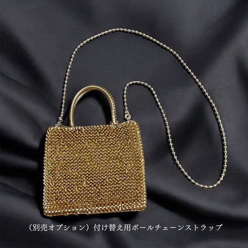 夏バッグ】手編み／ショルダーバッグ／ミニ／ハンドバッグ／斜めがけ