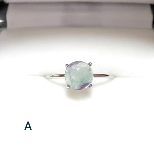 美しいフローライト（6mm）のシルバーリング 指輪・リング lilac―piano 