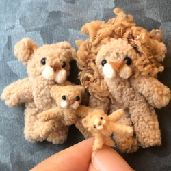 ライオン【2】ハンドメイド ミニチュアベア　ミニチュアテディベア ぬいぐるみ ライオン【2】ハンドメイド ミニチュアベア ミニチュア