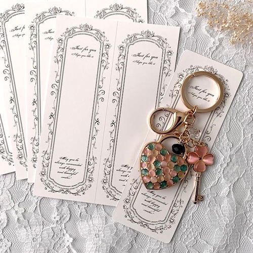 アクセサリー台紙5サイズセット41/ネックレス台紙/D  